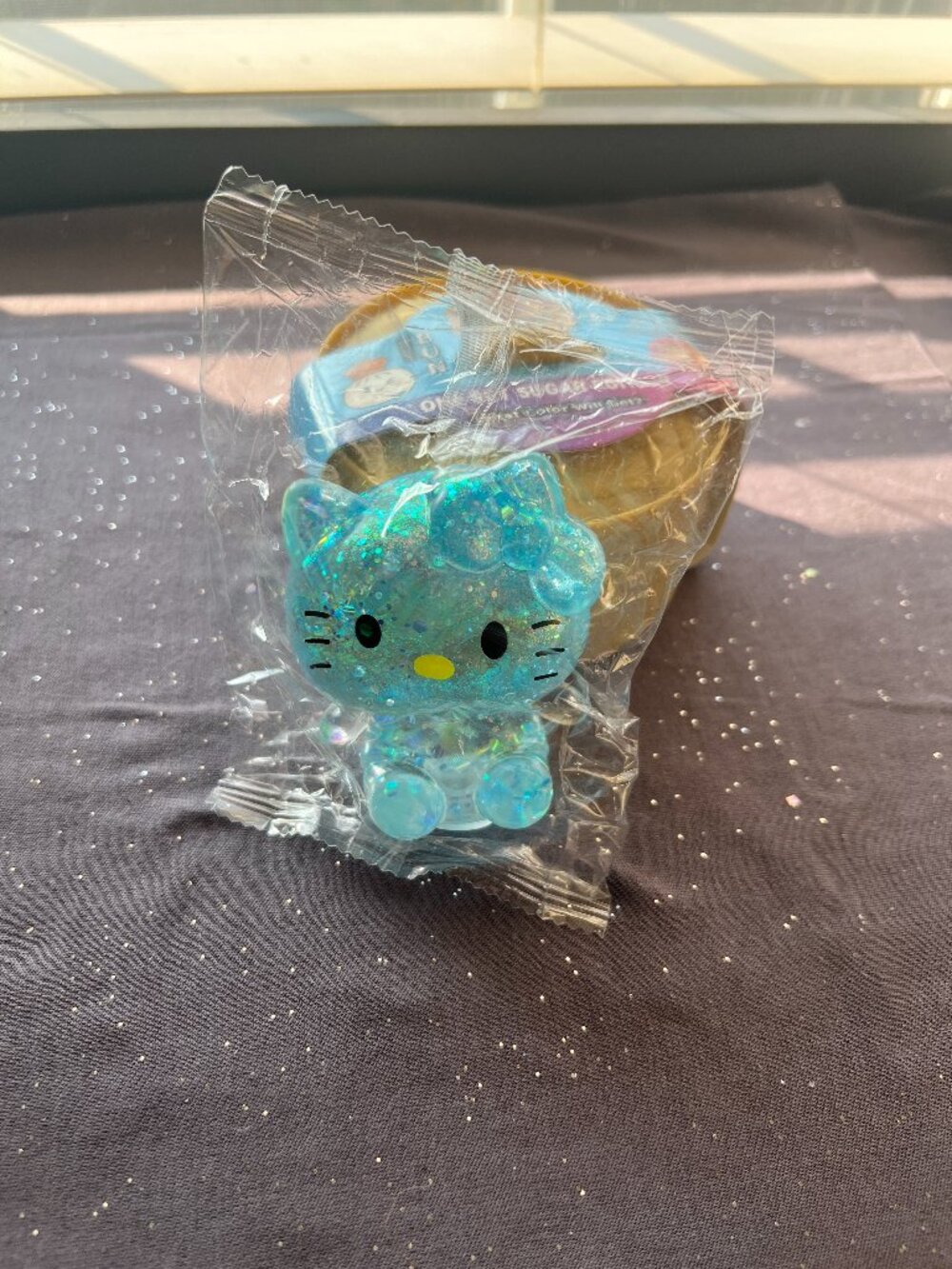 Blue Hello Kitty Sparkle Squishy, New